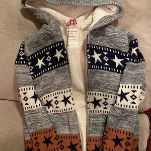 Lightly used Hanna Andersson Sherpa sweater hoodie